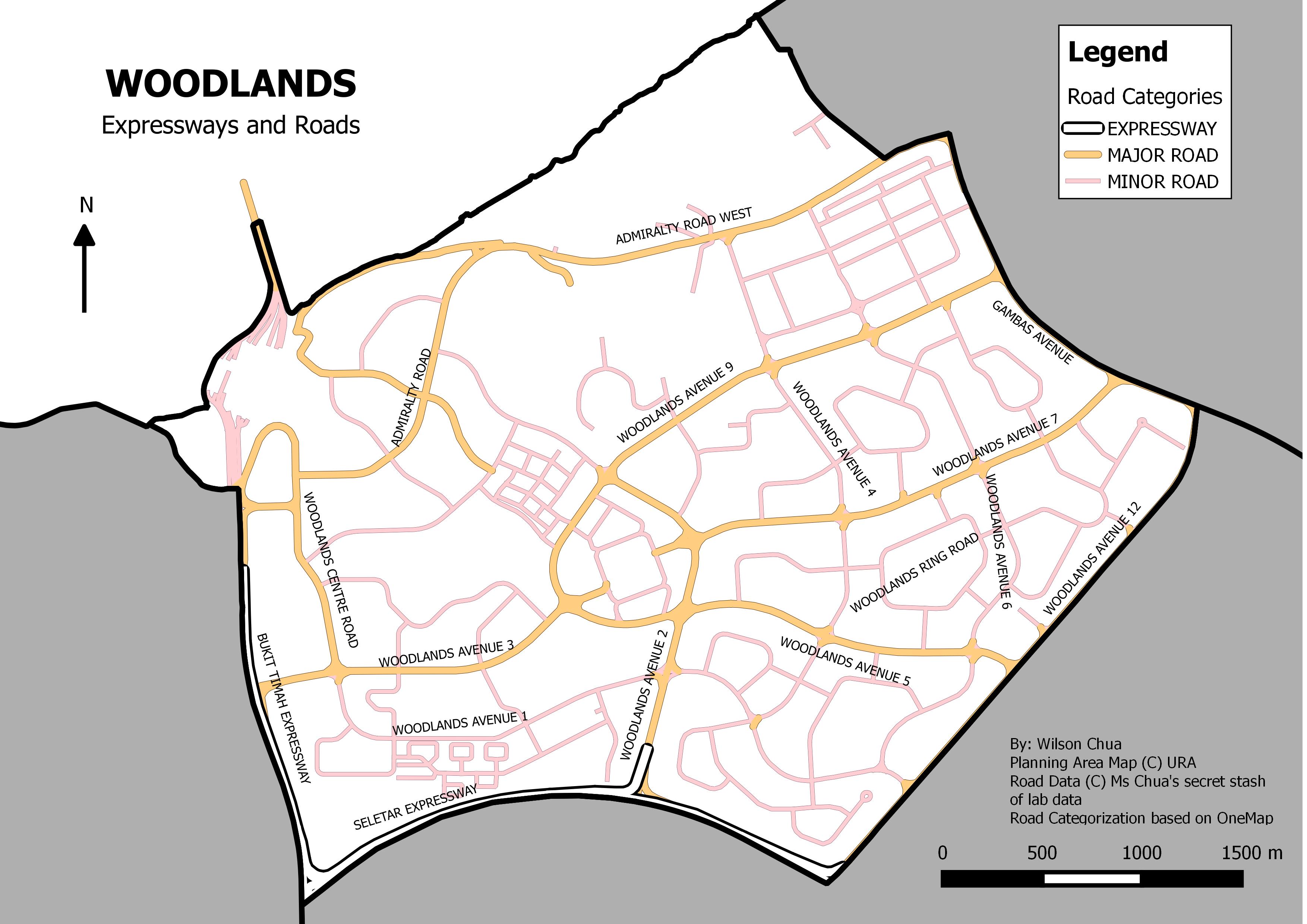 Woodlands: Expressways and Roads